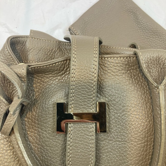 Handbag No Brand Made in Italy Genuine Leather Crossbody with Coin Case - Picture 6 of 7